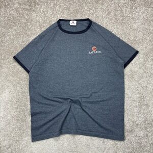 Vintage 90s Bacardi Ringer‎ T Shirt Large